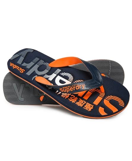 SCUBA FADED LOGO FLIP FLOPS